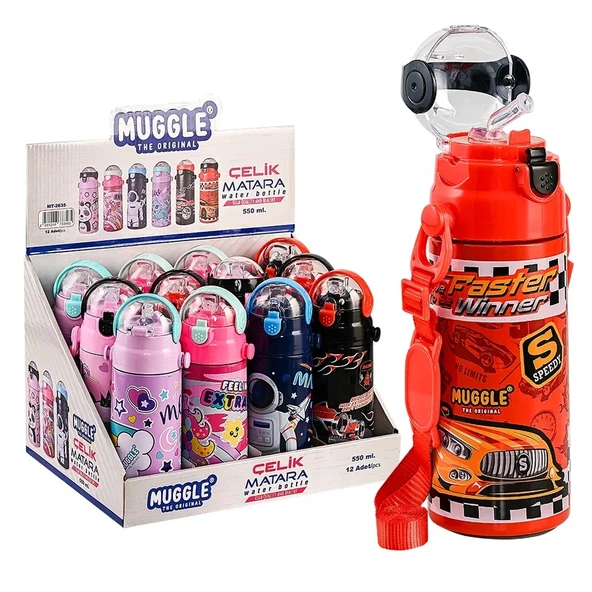 Muggle Mt-2635 550ml Çelik Matara ürün görseli 1
