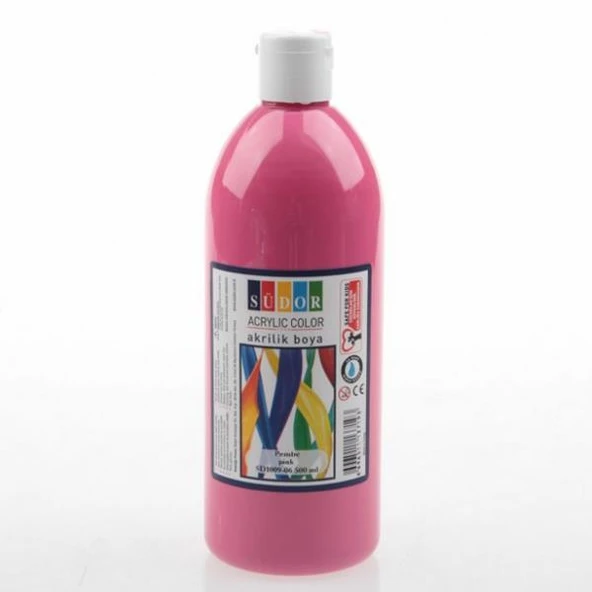 Südor Akrilik Boya 500 ML Pembe SD1009-06 ürün görseli 1