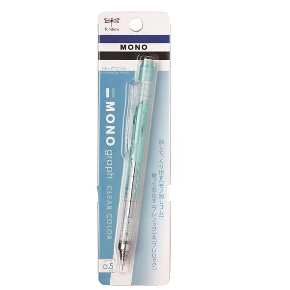 Tombow Versatil Kalem Mono Graph 0.5 MM Şeffaf Nane ürün görseli 1