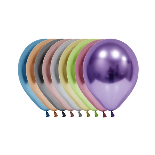 Balonevi Balon 12" Krom Karışık 50 Li ürün görseli 1