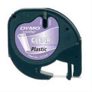 DYMO S0721530 LetraTag Plastik ŞeffaF Şerit ( 12 mm X 4 mt ) 12267 ürün görseli 1