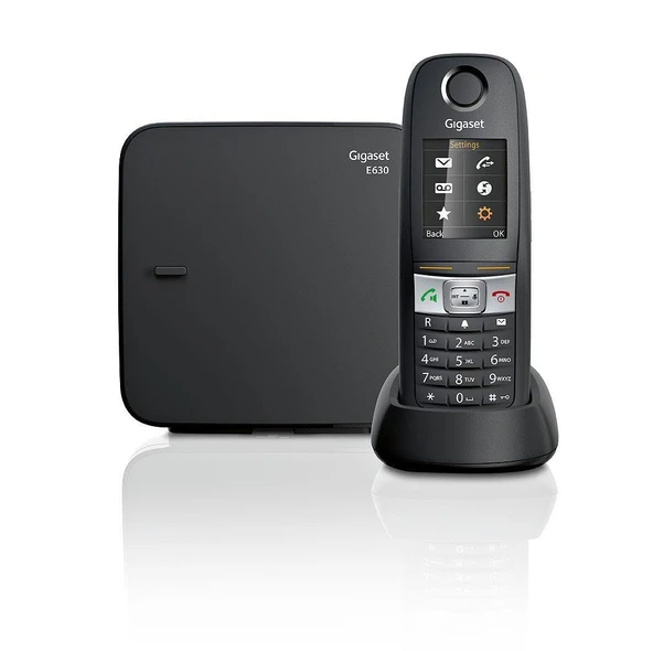 Gigaset E630 Siyah Telsiz Dect Telefon Işıklı Renkli Ekran Sms ürün görseli 1