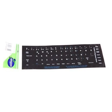 Addison 300161 Türkçe q Siyah Klavye Stıker ürün görseli 1