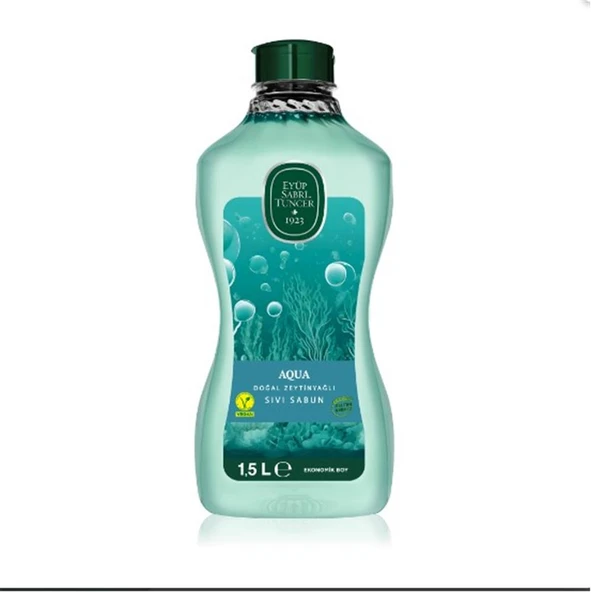Eyüp Sabri Tuncer 1,5lt  Aqua Doğal Zeytin Yağlı Sıvı Sabun  Pet Şişe ürün görseli 1