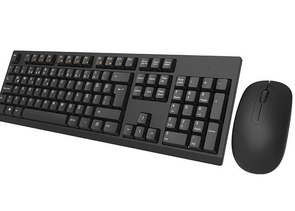 Everest KM-2510 Siyah Kablosuz Q Multimedia Klavye + Mouse Set ürün görseli 1