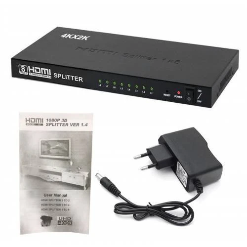 Nova HDMI 1-8 Splitter 1 Giriş 8 Çıkış - Resim 5