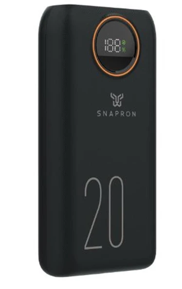 Snapron SNP-3013 20.000 Mah LCD Ekran Dahili Kablolu 22.5w Hızlı Şarj Powerbank ürün görseli 1