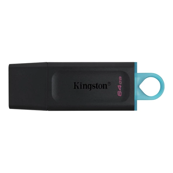 Kingston DTX-64GB 64GB USB3.2 Gen 1 DataTraveler Exodia (Black + Teal) Flash Bellek ürün görseli 1
