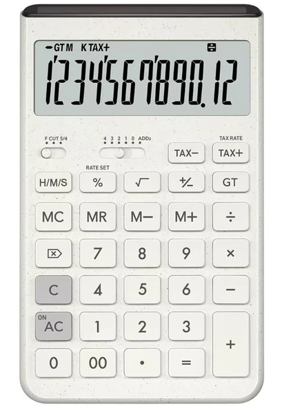 Casio JT-200T-WE 12 Hane Beyaz Masa Üstü Hesap Makinesi ürün görseli 1