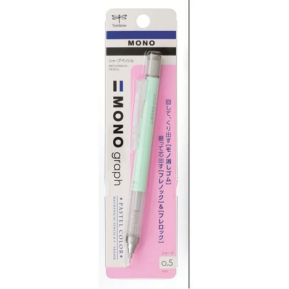 Tombow Versatil Kalem Mono Graph Pastel 0.5 MM Blisterli N.Yeşili ürün görseli 1