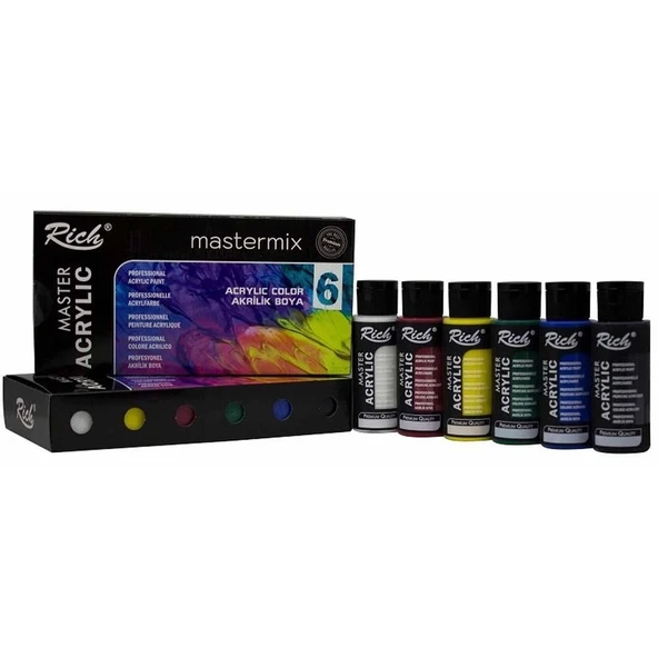 Rich Akrilik Set Master-Mix 60 CC 6 Lı 11406 ürün görseli 1