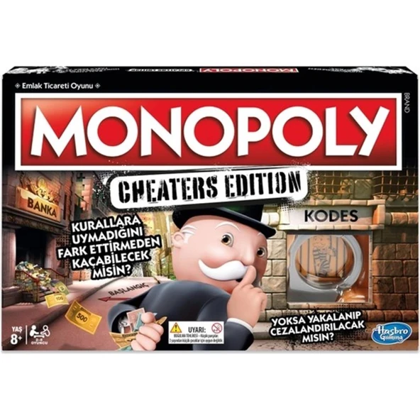 Monopoly Cheater S Edıtıon Kutu Oyunu E1871 ürün görseli 1