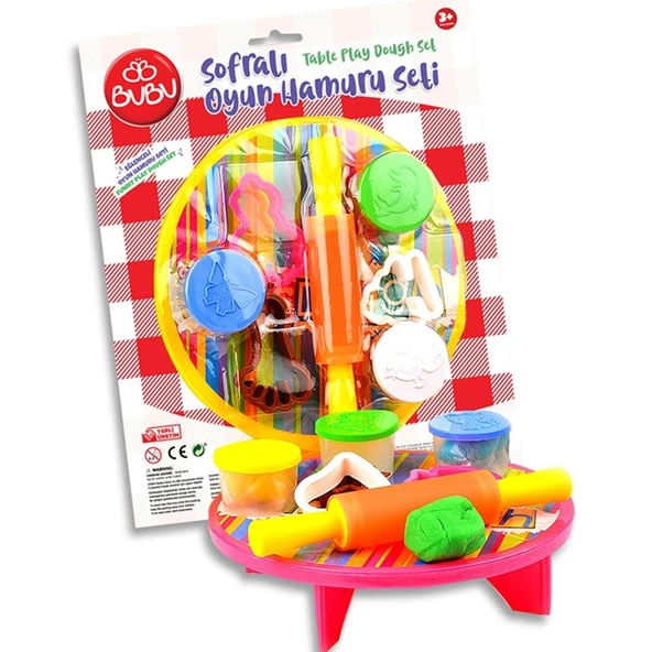 Bu-Bu Oyun Hamuru Seti Sofralı 3x15 GR BUBU-OH0002 ürün görseli 1