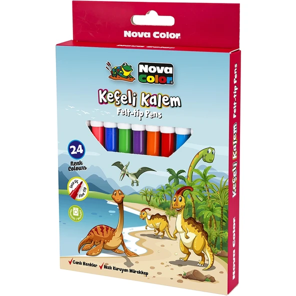 Nova Color Keçeli Kalem 24 Lü NC-872 ürün görseli 1