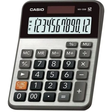 Casio DX-120B 12 Hane Masa Üstü Hesap Makinesi ürün görseli 1