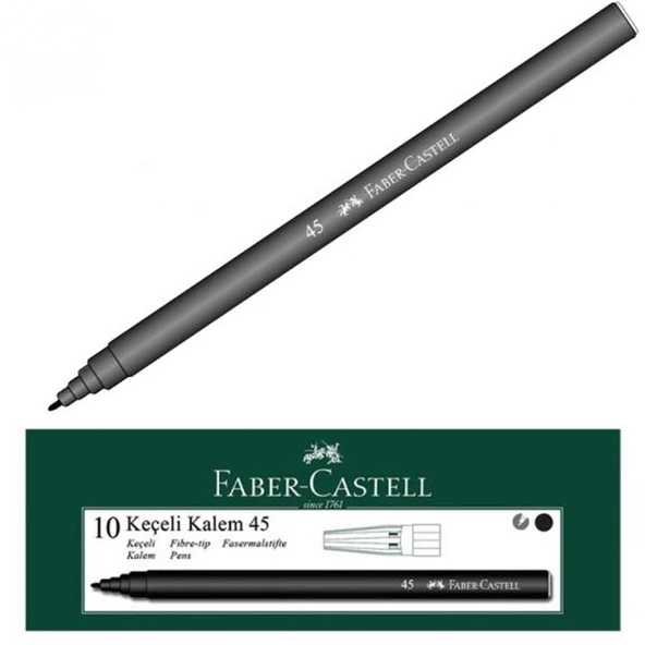 Faber-Castell Keçeli Kalem Siyah 5061 155002 ürün görseli 1