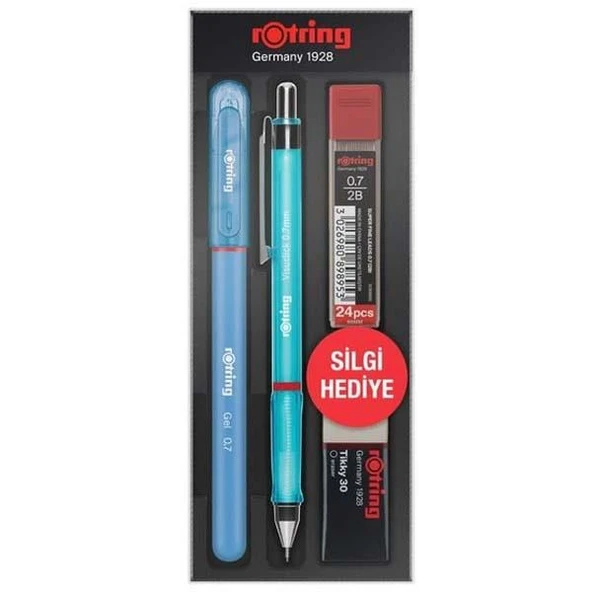 Rotring Okul Seti Visuclick+Jel 0.7 MM Mavi ürün görseli 1