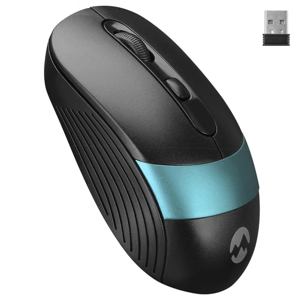 Everest SM-18 Usb Siyah-Mavi 2.4Ghz Optik Kablosuz Mouse ürün görseli 1