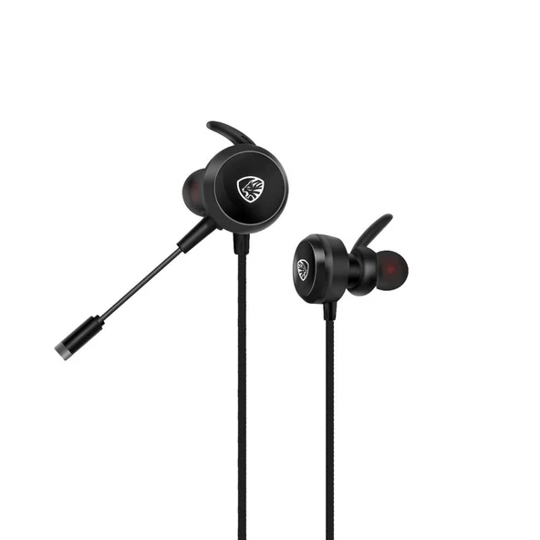Hytech HY-GK2 3,5 Oyuncu Esnek Mikrofonlu Siyah Kulakiçi Kulaklık ürün görseli 1