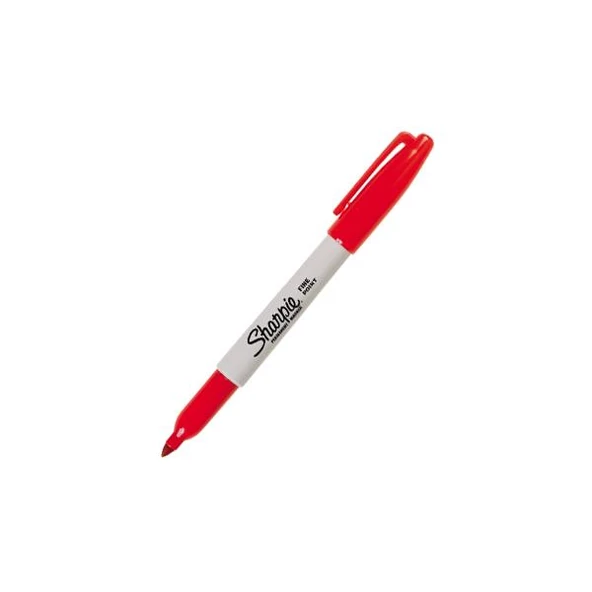 Sharpie Markör Permanent Fine Yuvarlak Uçlu Kırmızı SH-0810940 ürün görseli 1