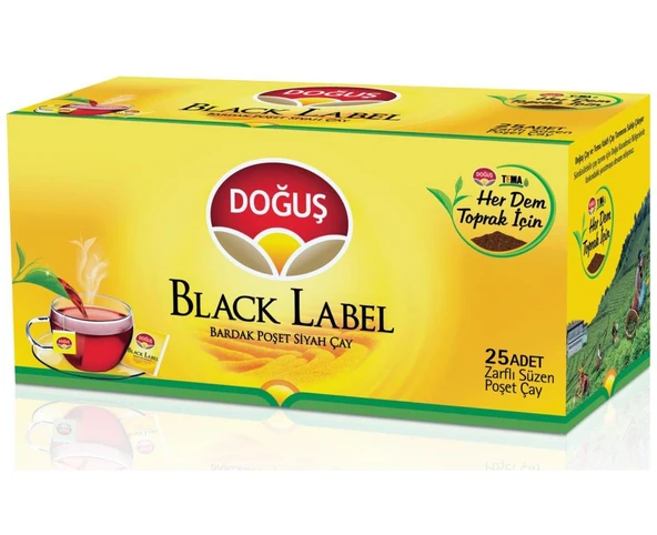 Doğuş Black Label Süzen Poşet Çay 25x2 gr ürün görseli 1