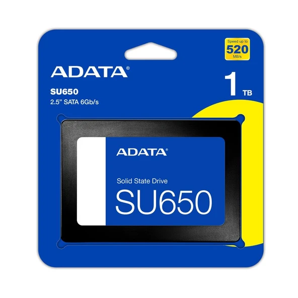 Adata 1TB 2.5" SU650 520-450MB-s ASU650SS-1TT-R Ssd Harddisk - Resim 2