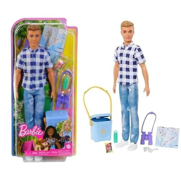 Barbie Ken Kampa Gidiyor Oyun Seti ürün görseli 1
