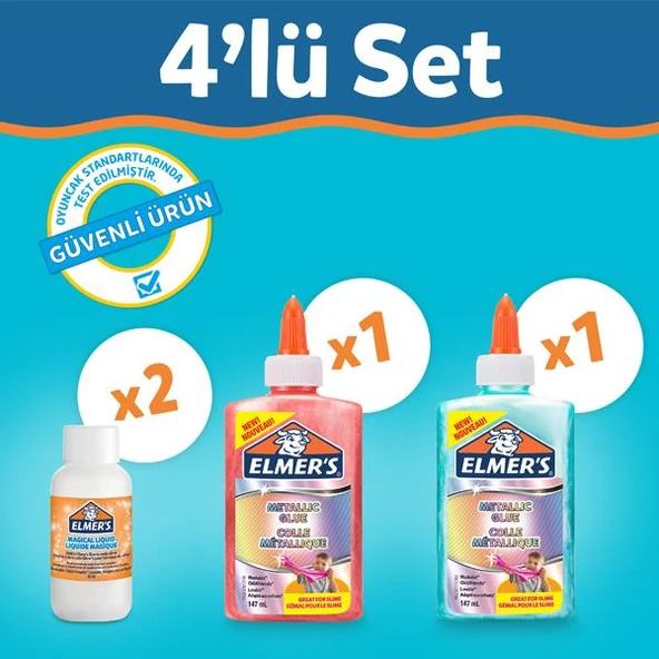 Elmers Metalik Slime Kit 2109483 ürün görseli 1