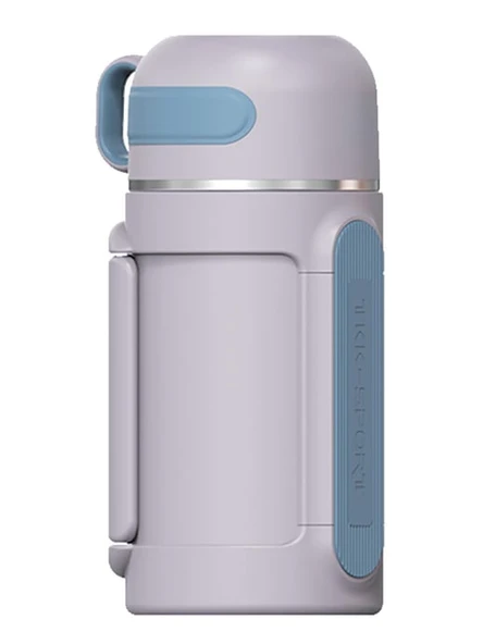 Vagonlife Tkk T2011 1000ml Askılı Bardaklı Mor Çelik Matara ürün görseli 1