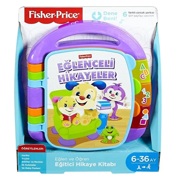 Fisher Price Eğlen ve Öğren Eğitici Hikaye Kitabı FRC73 ürün görseli 1