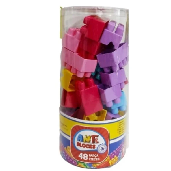 Asya Oyuncak Ant Blocks 48 Parça Pastel Renk ANT048-P ürün görseli 1