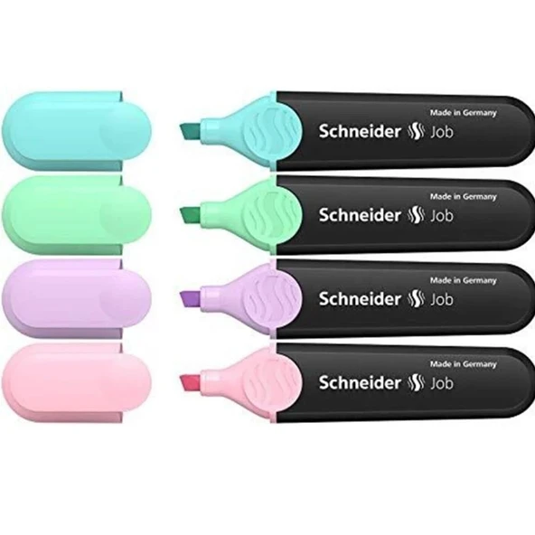 Schneider Fosforlu Kalem Job Pastel 4 Lü Kart. Kutu 115098 ürün görseli 1