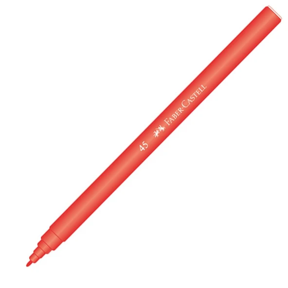 Faber-Castell Keçeli Kalem Kırmızı 5061 155003 ürün görseli 1