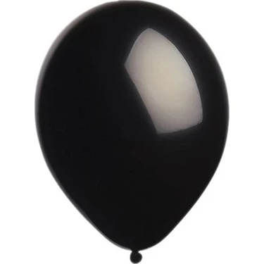 Balonevi Balon 12 İnc Baskılı Metalik Siyah 100 Lü ürün görseli 1