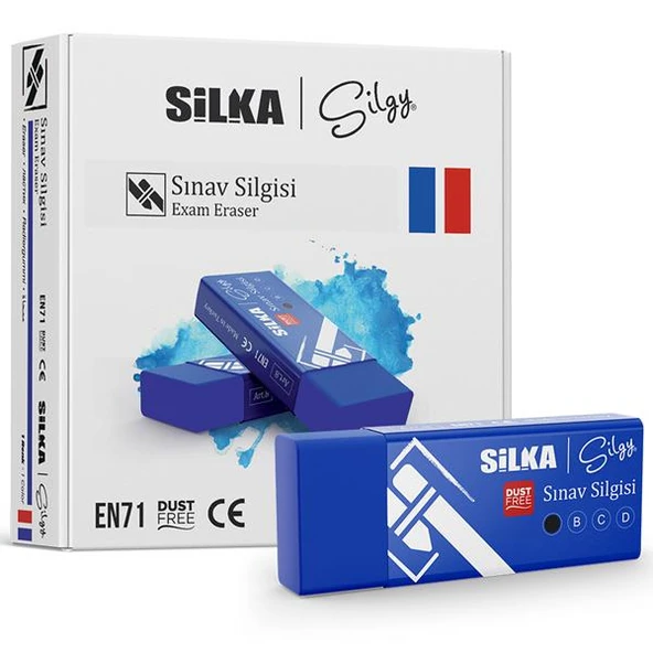 Silka Sınav Silgisi 20 Lİ Lacivert Art.8 ürün görseli 1