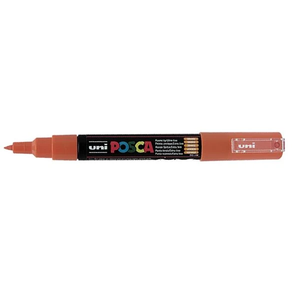 Uni-Ball Markör Boyama Posca Su Bazlı Poster 0.7 MM Turuncu PC-1M ürün görseli 1