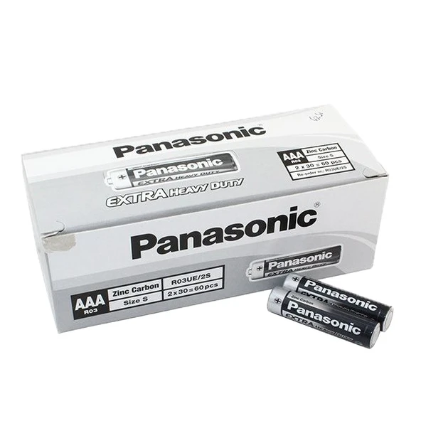 Panasonic Çinko Karbon İnce Kalem Pil (AAA) R03UE/2S ürün görseli 1