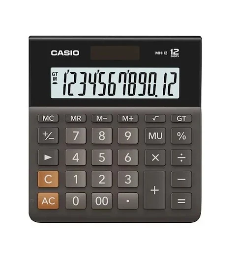 Casio MH-12 12 Hane Masa Üstü Hesap Makinesi ürün görseli 1