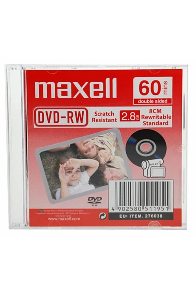 Maxell Dvd-rw 2.8gb 8cm Rewritable Standar Kamera Dvd ürün görseli 1