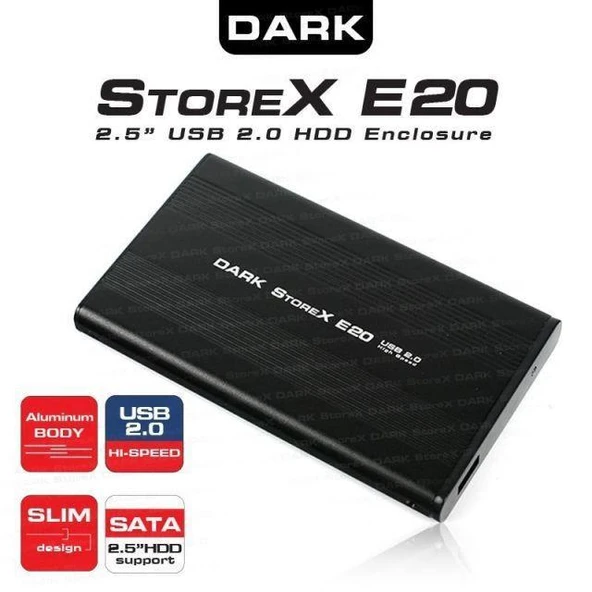 DARK DK-AC-DSE20 E20 2.5" USB 2.0 SATA SİYAH ürün görseli 1