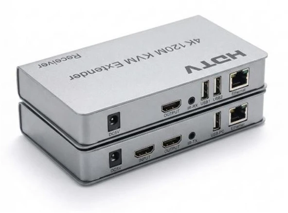Enkado EKD-HE120KVM 4K 120 Metre HDMI USB KVM Extender ürün görseli 1