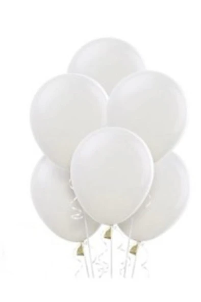 Balonevi Balon 12" Baskı Balonu Beyaz 100 Lü ürün görseli 1