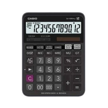 Casio DJ-120D Plus İşlem Kontrollü 12 Hane Masa Üstü Hesap Makinesi ürün görseli 1