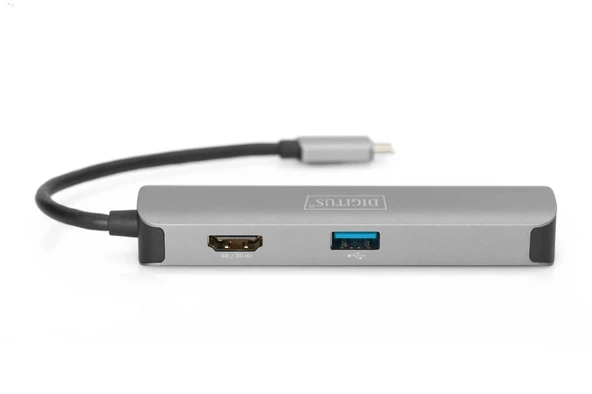 Digitus DA-70891 USB Tip C 5Port (USB-C™ Dock, 5 Port)x USB 3.0 port
2 x Kart okuyucu (SD-Mic ürün görseli 1