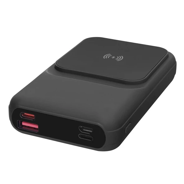 S-link P135 10000mAh 15W Magsafe Dahili Kablo Siyah Gizli LED Taşınabilir Pil Şarj Cihazı Power ürün görseli 1