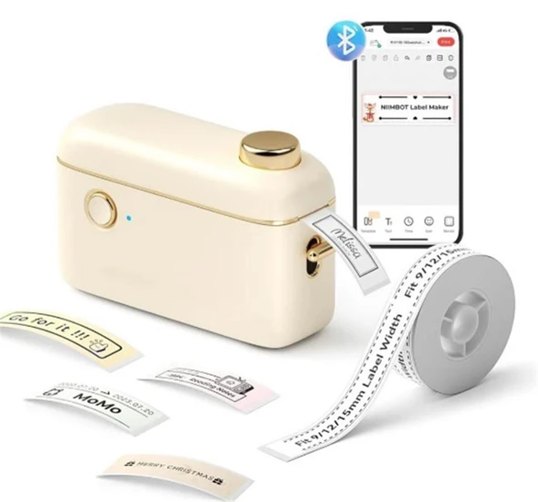 NIIMBOT H1S Cream Termal Taşınabilir Bluetooth Etiket Yazıcısı ürün görseli 1