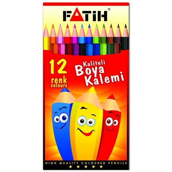 Fatih Kuru Boya Karton Kutu Tam Boy 12 Lİ 33112 ürün görseli 1