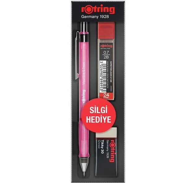 Rotring Okul Seti Visuclick Versatil/Min Silgi 0.7 MM Pembe RO-VK07 ürün görseli 1