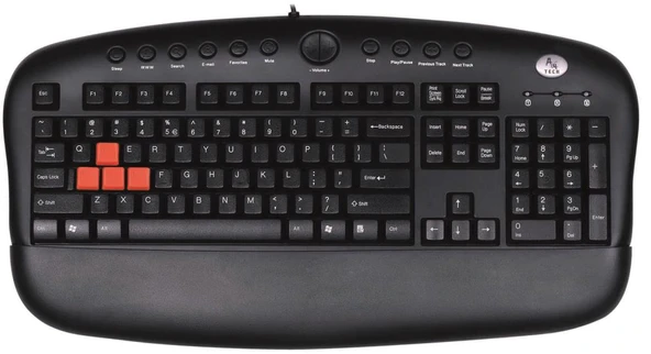 A4 Tech Kb-28G Siyah Usb Multımedya Gamer Klavye - Resim 2