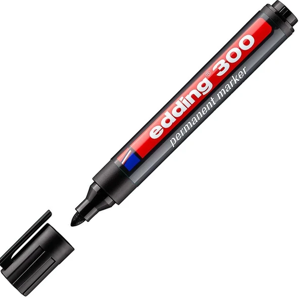 Edding Markör Permanent Yuvarlak Uçlu 1.5-3 MM Siyah 300 ürün görseli 1